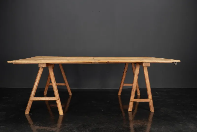 Pamono Vintage Industrial Worktable, 1920s> Worktables & Workbenches