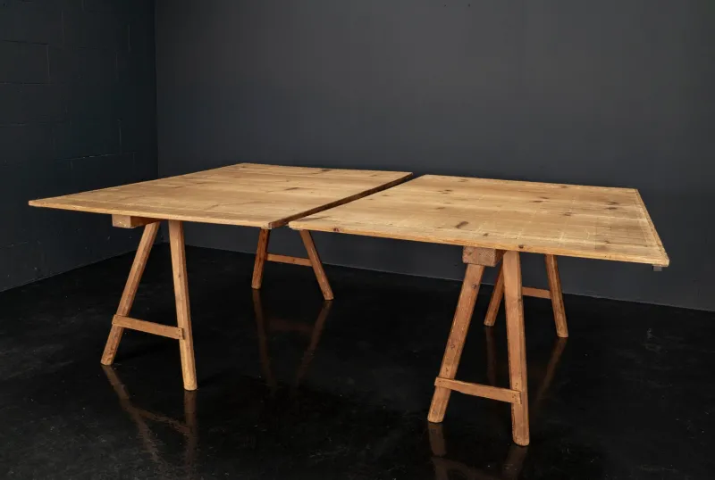 Pamono Vintage Industrial Worktable, 1920s> Worktables & Workbenches