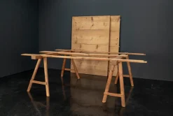 Pamono Vintage Industrial Worktable, 1920s><noscript><img width=