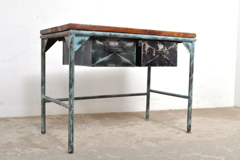 Pamono Vintage Industrial Worktable, 1950s> Worktables & Workbenches
