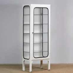 Outlet Pamono Vintage Iron and Glass Medical Cabinet, 1970s
