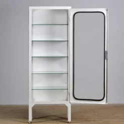 Outlet Pamono Vintage Iron and Glass Medical Cabinet, 1970s
