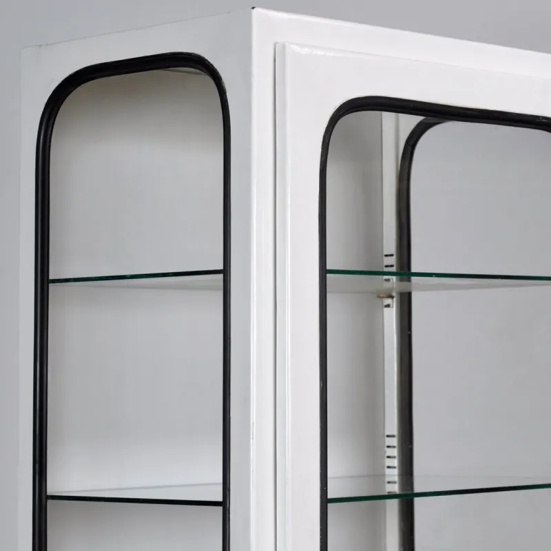 Outlet Pamono Vintage Iron and Glass Medical Cabinet, 1970s