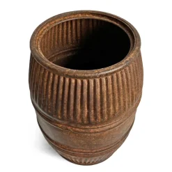 Best Pamono Vintage Iron Grain Barrel, 1960s