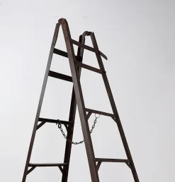 Pamono Vintage Iron Ladder with Chain Support><noscript><img width=