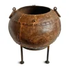 Pamono Vintage Iron Rivet Pot Planter, 1960s> Planters And Jardiniere