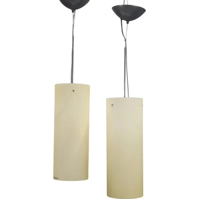 Pamono Vintage Italian Aureliano Toso Glass Pendant Lights, 1980s, Set of 2> Ceiling Lights