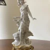 Sale Pamono Vintage Italian Biscuit Porcelain & Bronze Figurine by Barbella