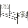 Pamono Vintage Italian Black and Gold Painted Wrought Iron Single Bed, 1950s> Beds & Bedroom Sets