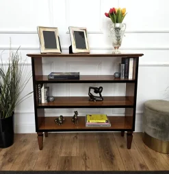 Discount Pamono Vintage Italian Bookcase in Walnut, 1960s