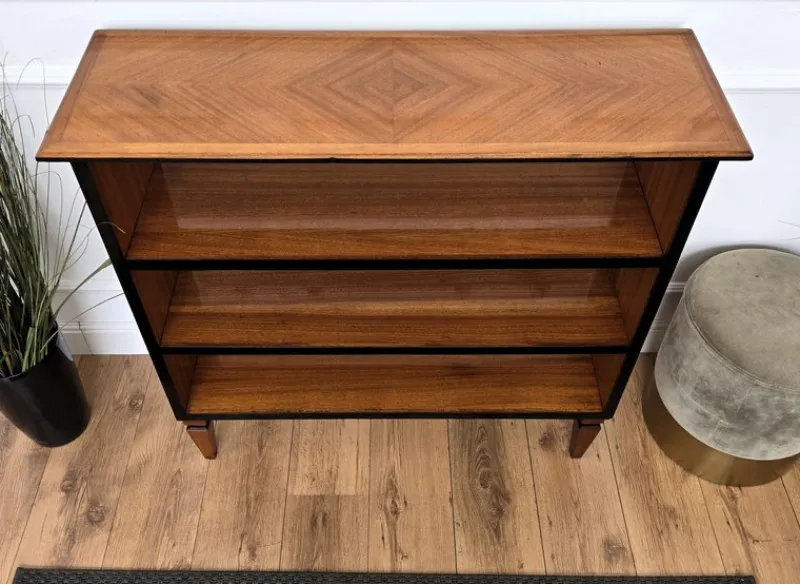Discount Pamono Vintage Italian Bookcase in Walnut, 1960s