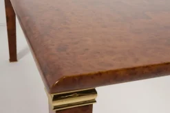 Hot Pamono Vintage Italian Burl Wood Dining Table from GDM, 1980s