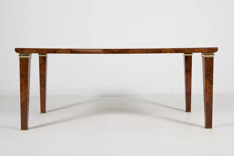 Hot Pamono Vintage Italian Burl Wood Dining Table from GDM, 1980s