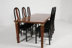 Hot Pamono Vintage Italian Burl Wood Dining Table from GDM, 1980s