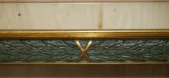 Pamono Vintage Italian Carved Console Table with Glass Mirrored Top><noscript><img width=