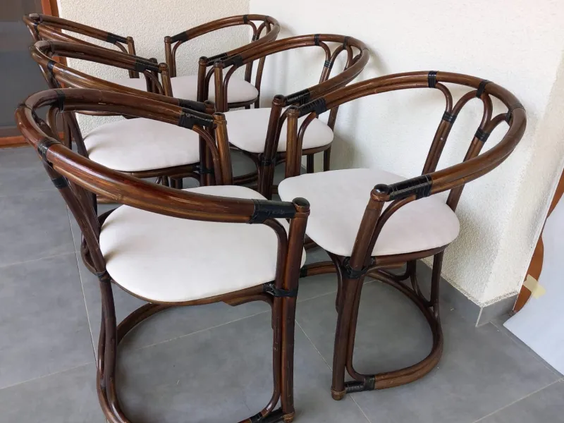 Pamono Vintage Italian Chairs, 1970s, Set of 6> Living Room Sets