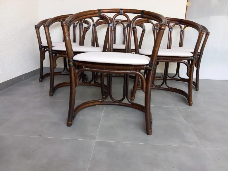 Pamono Vintage Italian Chairs, 1970s, Set of 6> Living Room Sets