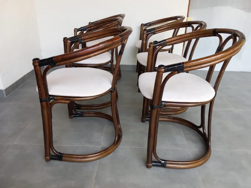 Pamono Vintage Italian Chairs, 1970s, Set of 6> Living Room Sets