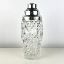Pamono Vintage Italian Crystal and Silver Cocktail Shaker, 1940s> Dinnerware Accessories
