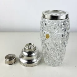 Pamono Vintage Italian Crystal and Silver Cocktail Shaker, 1940s> Dinnerware Accessories