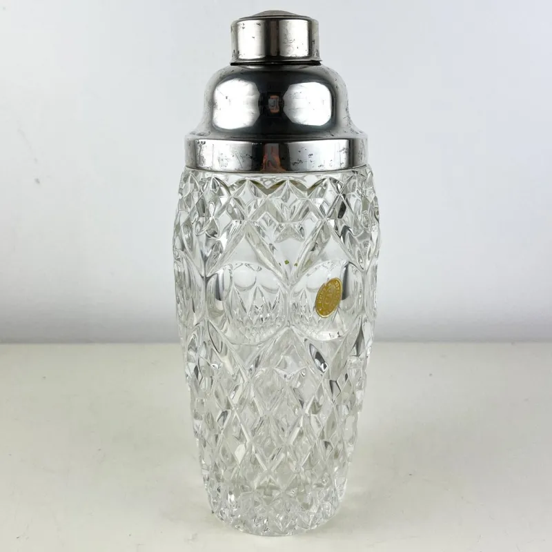 Pamono Vintage Italian Crystal and Silver Cocktail Shaker, 1940s> Dinnerware Accessories