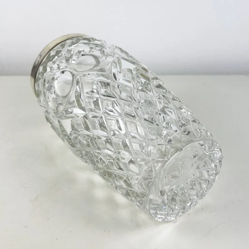 Pamono Vintage Italian Crystal and Silver Cocktail Shaker, 1940s> Dinnerware Accessories