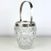 Pamono Vintage Italian Crystal and Silver Ice Bucket, 1940s> Ice Buckets & Wine Coolers
