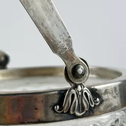 Pamono Vintage Italian Crystal and Silver Ice Bucket, 1940s><noscript><img width=
