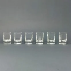 Pamono Vintage Italian Crystal Decanter and Glasses Set by Luigi Bormioli, 1970s, Set of 7><noscript><img width=