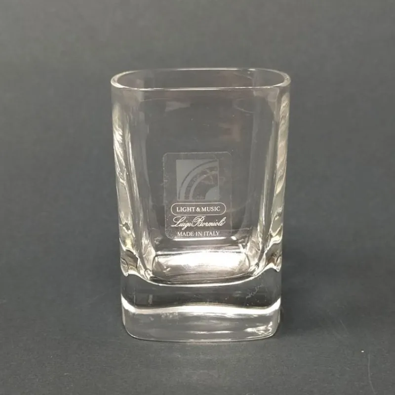 Pamono Vintage Italian Crystal Decanter and Glasses Set by Luigi Bormioli, 1970s, Set of 7> Glassware