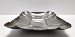 Outlet Pamono Vintage Italian Embossed Silver Plated Tray by Olri, 1950s