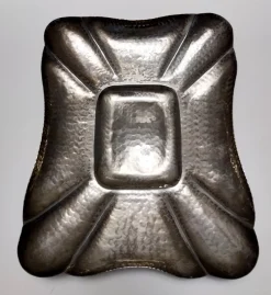 Outlet Pamono Vintage Italian Embossed Silver Plated Tray by Olri, 1950s
