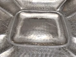 Outlet Pamono Vintage Italian Embossed Silver Plated Tray by Olri, 1950s