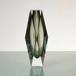 Hot Pamono Vintage Italian Geometric Murano Glass Vase, 1970s