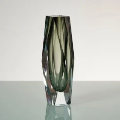 Hot Pamono Vintage Italian Geometric Murano Glass Vase, 1970s