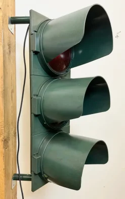 Pamono Vintage Italian Green Traffic Lights, 1980s><noscript><img width=
