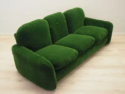 Pamono Vintage Italian Green Velour Sofa by Arrigo Arrigoni for Busnelli, 1970s><noscript><img width=