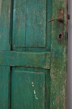 Clearance Pamono Vintage Italian Green Wooden Door, Capri, 1960s