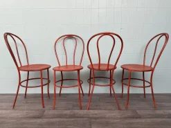 Pamono Vintage Italian Iron Garden Chairs, 1950s, Set of 4> Garden Seating