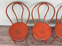 Pamono Vintage Italian Iron Garden Chairs, 1950s, Set of 4><noscript><img width=