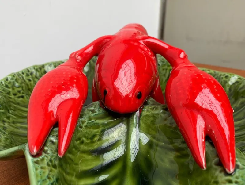 Pamono Vintage Italian Lobster Pottery Bowl Sculpture> Serving Dishes