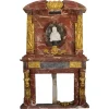 New Pamono Vintage Italian Marble Fireplace with Bronze Ornaments, 1980