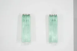 New Pamono Vintage Italian Murano Glass Wall Sconces, 1960s, Set of 2