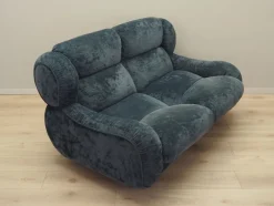 Pamono Vintage Italian Navy Blue Velour Sofa, 1970s><noscript><img width=