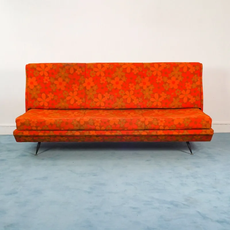 Pamono Vintage Italian Orange Sofa, 1960s> Couches & Sofas