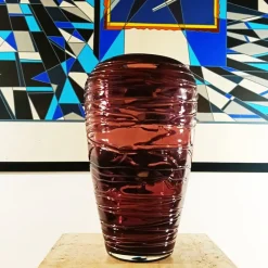 Pamono Vintage Italian Purple Vase in Murano Glass, 1970s> Vases
