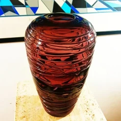 Pamono Vintage Italian Purple Vase in Murano Glass, 1970s><noscript><img width=