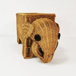 Best Pamono Vintage Italian Rattan Newspaper Rack, 1970s