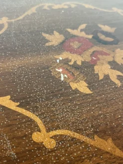 Pamono Vintage Italian Round Table with Drawer, 1980s><noscript><img width=