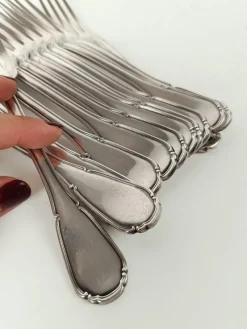 Pamono Vintage Italian Silver-Plated Cutlery Set Mod Baroque from Sambonet, 1960s, Set of 36><noscript><img width=